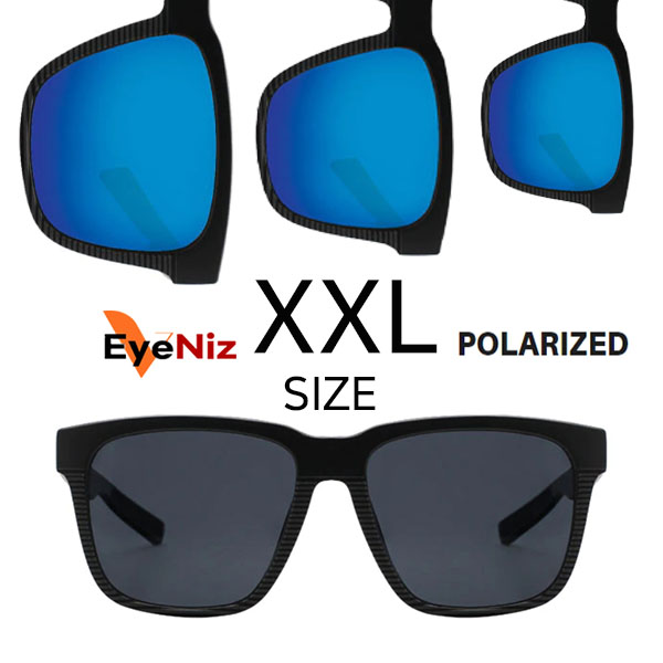 VIX HOLIC 빅사이즈 선글라스 스포츠 편광 오버사이즈 XXL 165mm 대두 큰얼굴 : 레반트 오클리선글라스 렌즈