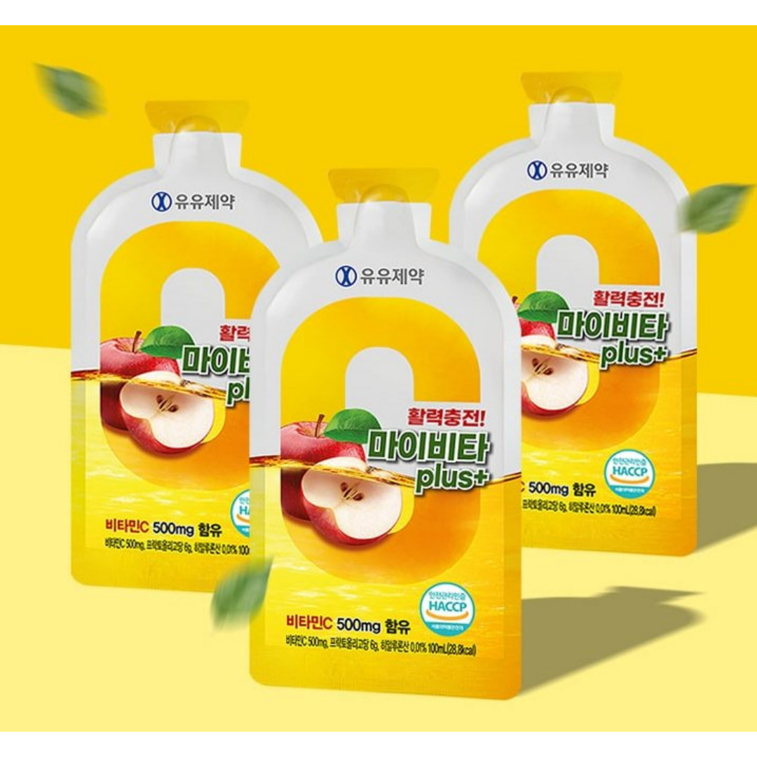 유유제약 마이비타 플러스 비타민C 100mlx50포 히알루론산 항산화 : 꼬마딱지