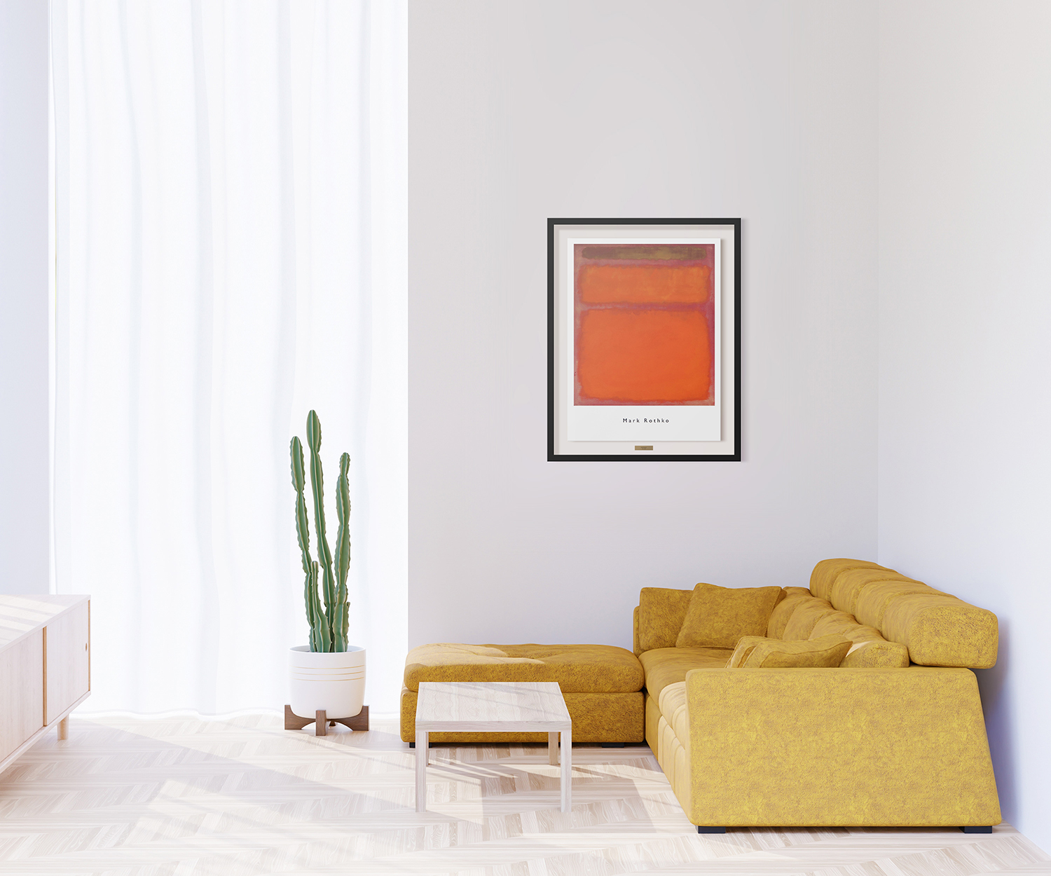 현대미술 마크 로스코(Mark Rothko), 오렌지, 레드, 옐로우, 1961 : 위아트 세상의 모든 그림
