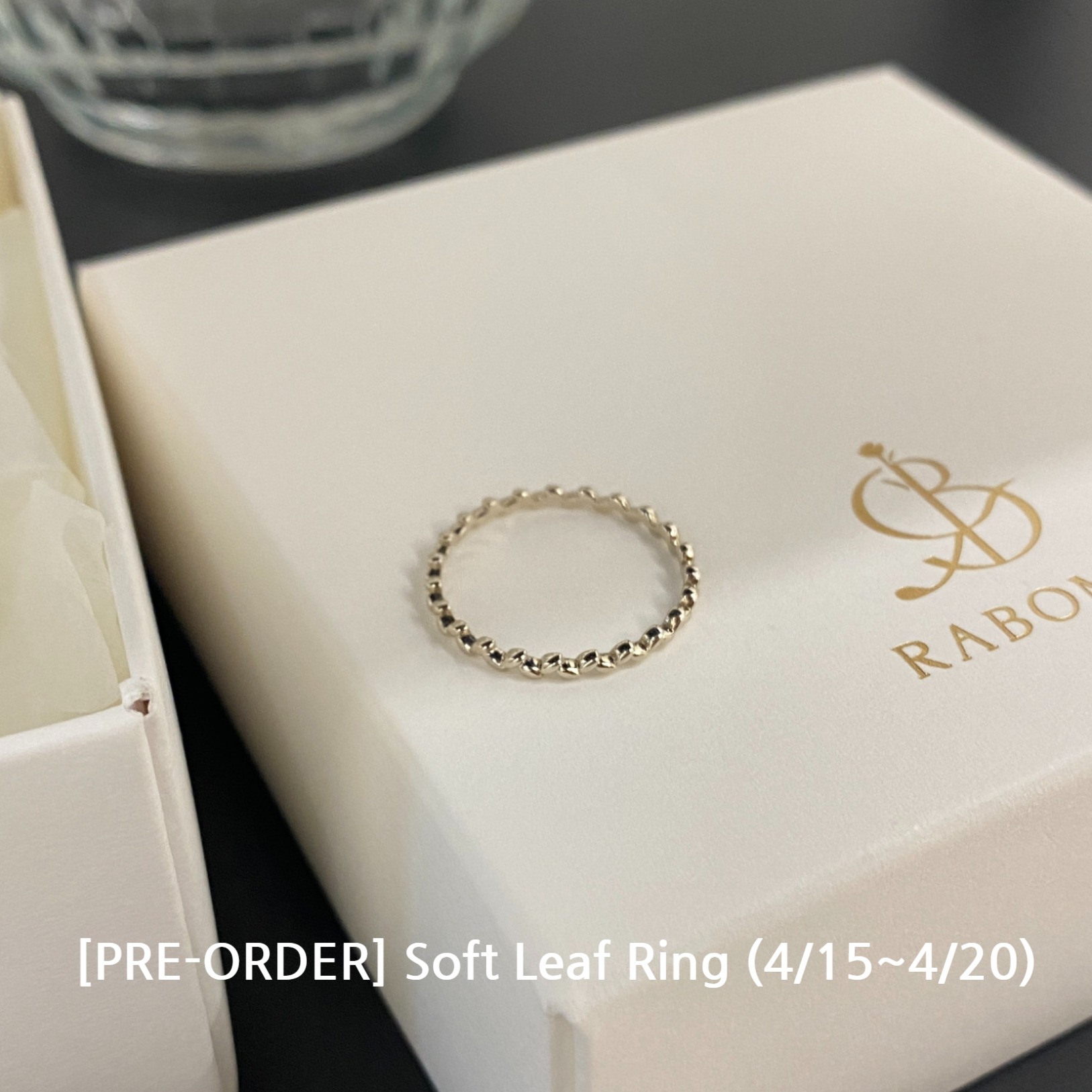 [Pre-order] Soft Leaf Ring 14K : 라보메 RABOME