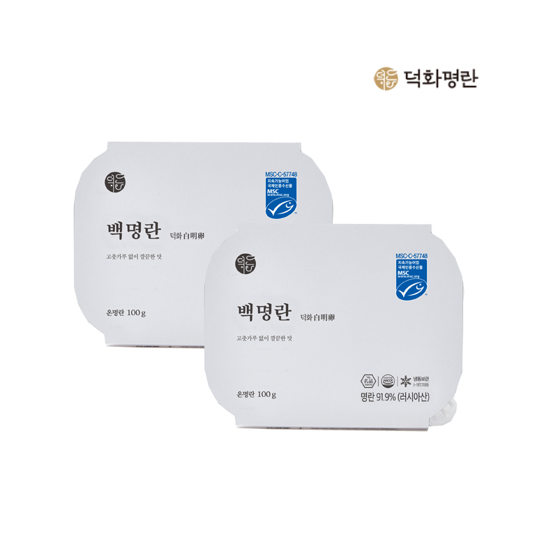 장석준 덕화명란 백명란 100g 2개 : 다올드림