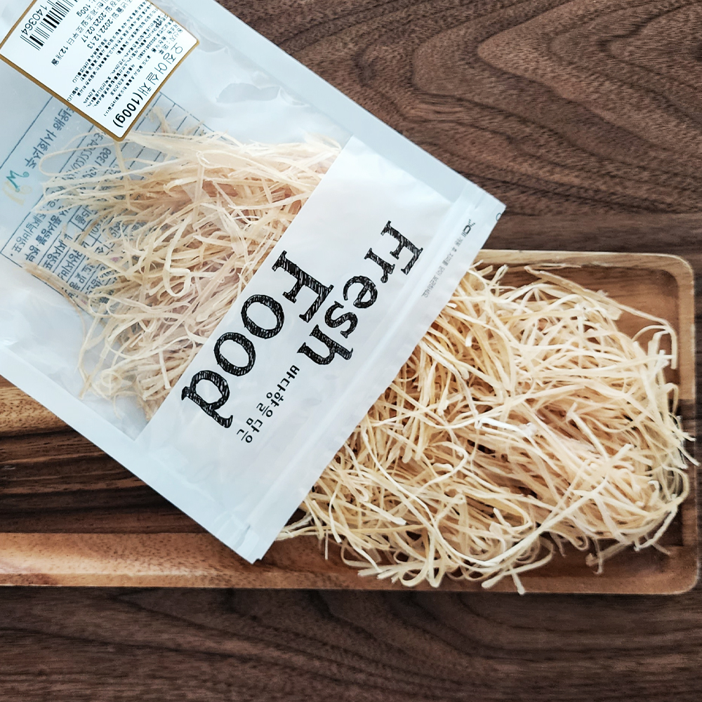 해원푸드 오징어실채100g 술안주 맥주안주 마른안주 건어물 간식 마트판매용 : 아재스토리영상샵