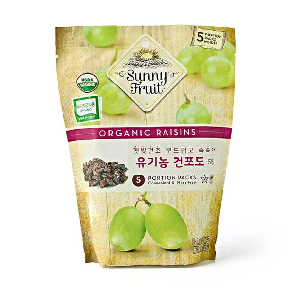 써니후르츠 오가닉 건포도 파우치 250g 12개입 : 테라MRO