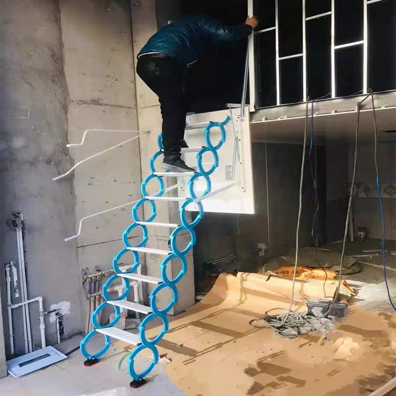 다락방사다리 폴딩 계패식 접이식 복층 다락 계단 : 모크레