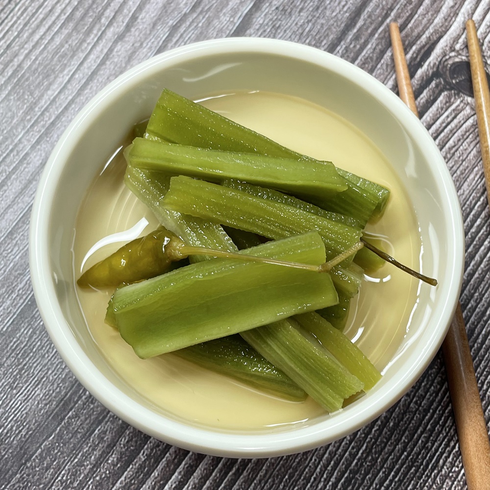 산상추 뚱채 장아찌 궁채 줄기상추 장아찌 업소용 1kg, 1개 : 연주푸드
