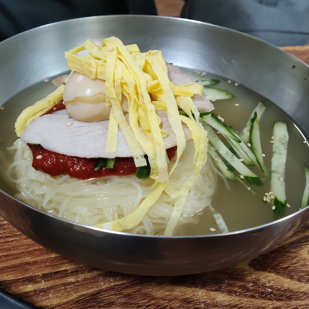 부산밀면세트 4인분 (사리+육수+식초+양념장) 간편조리 캠핑요리 : 부산BIFF피프먹방