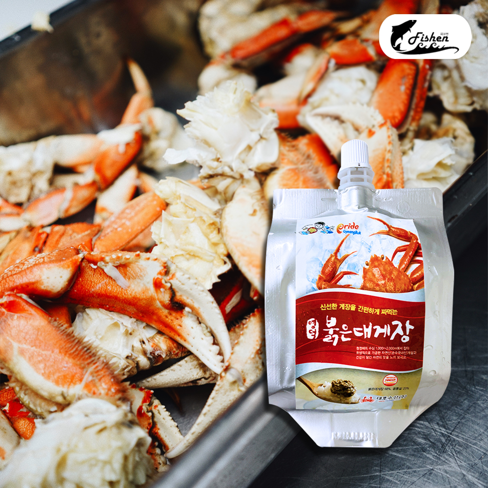 [냉동]피쉬앤 영덕 붉은대게장 1팩 250g 대게장 파우치포장 : 피쉬앤 fishen