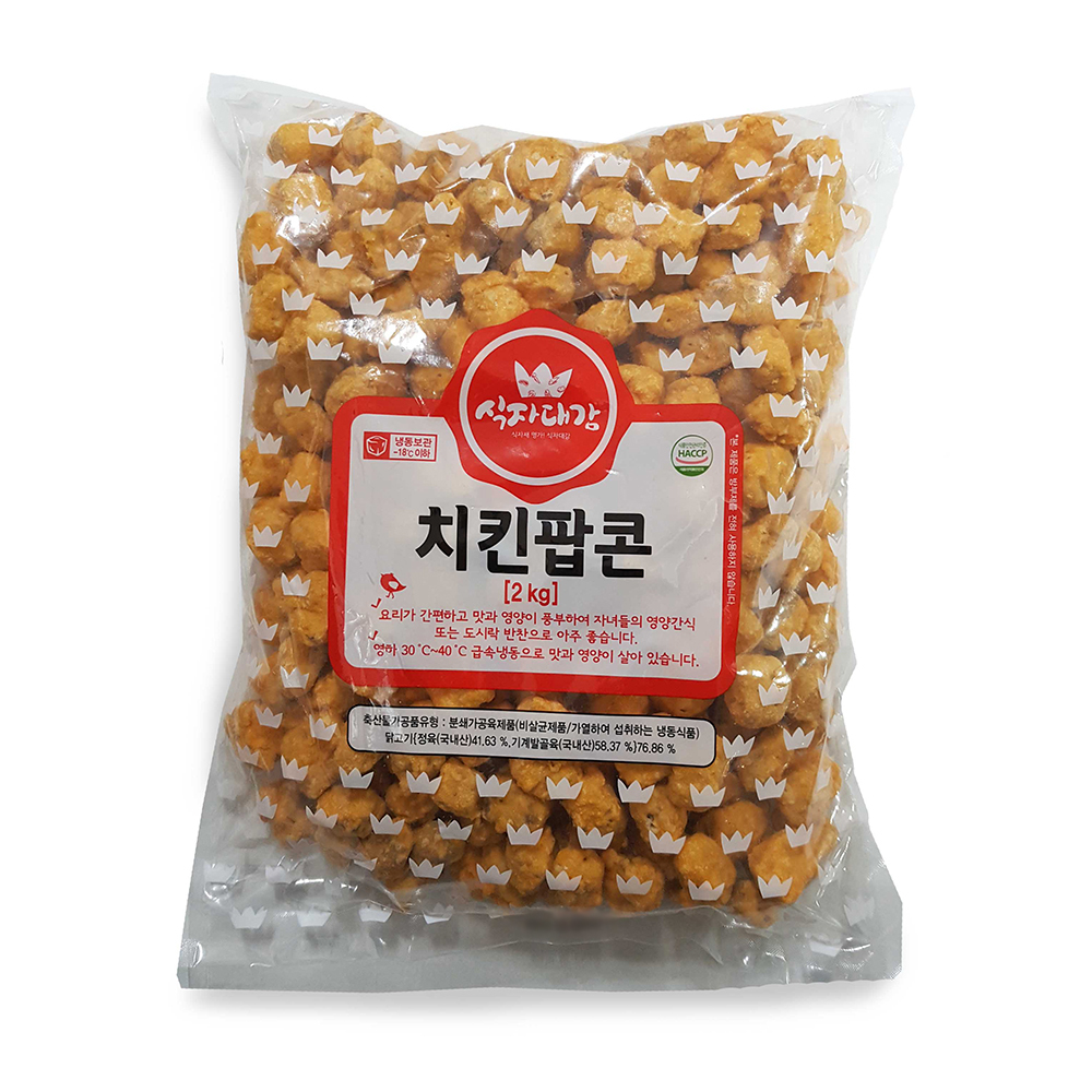 식자대감 치킨팝콘 2kg 콜팝치킨 대용량 : 푸드피아