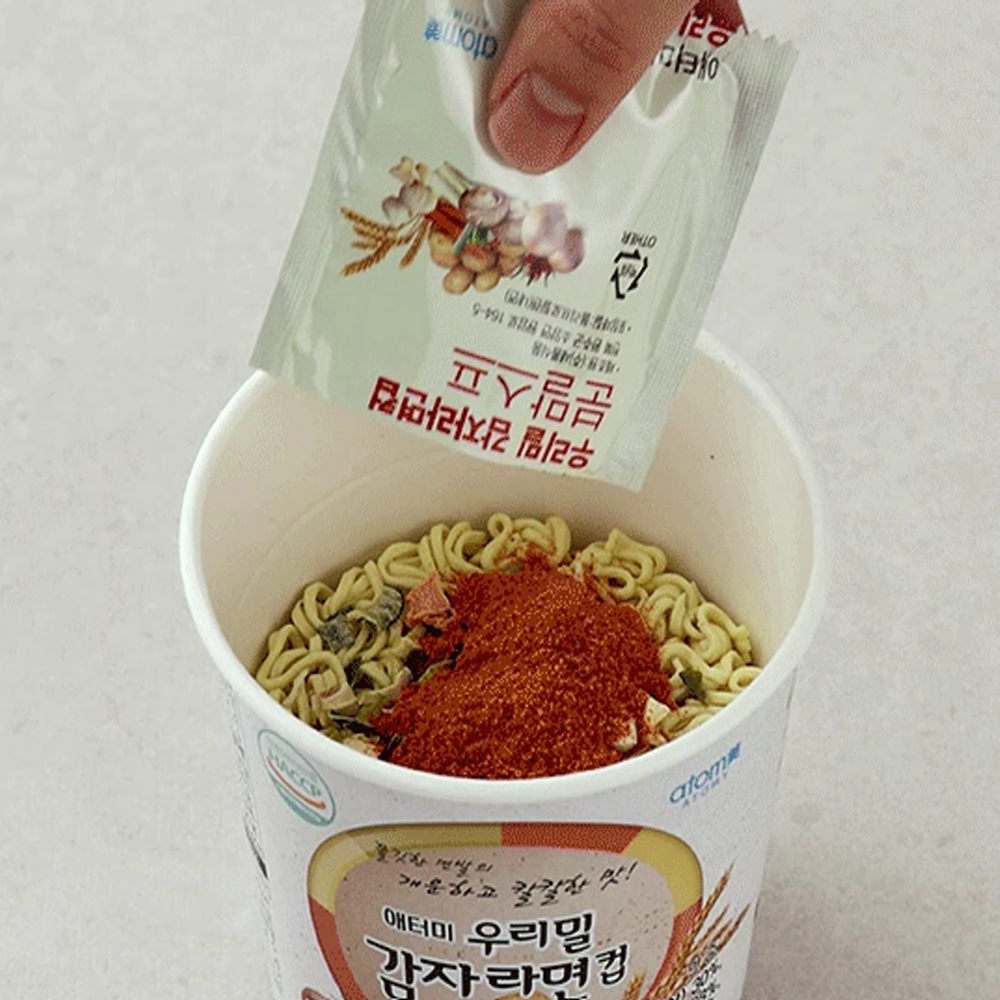애터미 우리밀 감자라면 컵 73g 72개입 : 청화마트