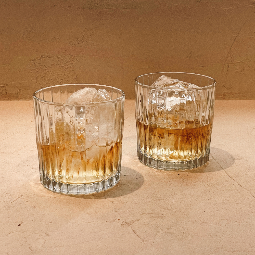 [빌라더레이블] 위스키잔 양주 강화유리 언더락 하이볼 잔 온더락 글라스 300ml 1P : 빌라더레이블