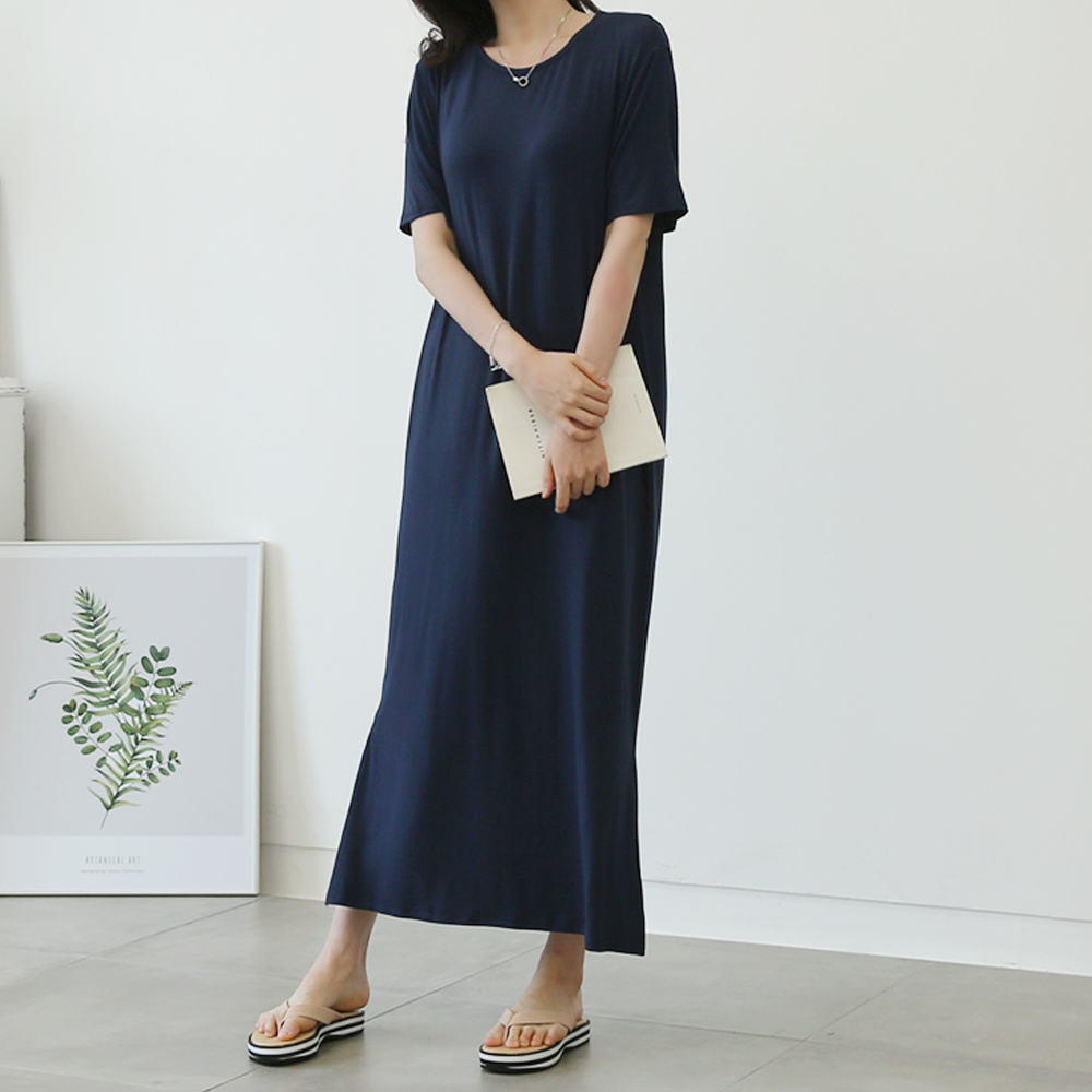 6컬러 여름 홈드레스 루즈핏 맥시 롱 원피스 러비 : 데일리앤77