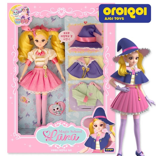 꼬미마녀라라 패션 인형 옷 입히기 구슬 드레스 마법학교 데일리룩 악세사리 소품 장난감 : 마이티토이