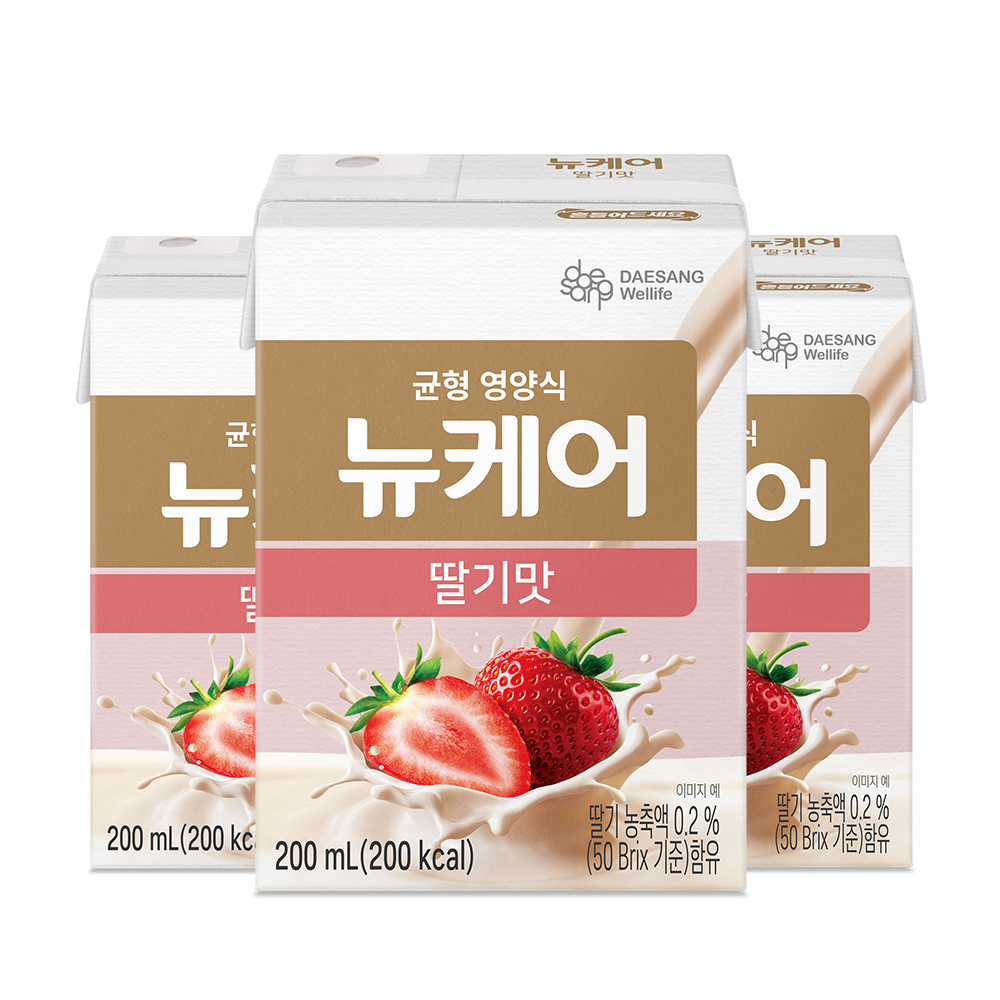 뉴케어 딸기맛 스마일팩 200ml 30팩 : 홀썸케어