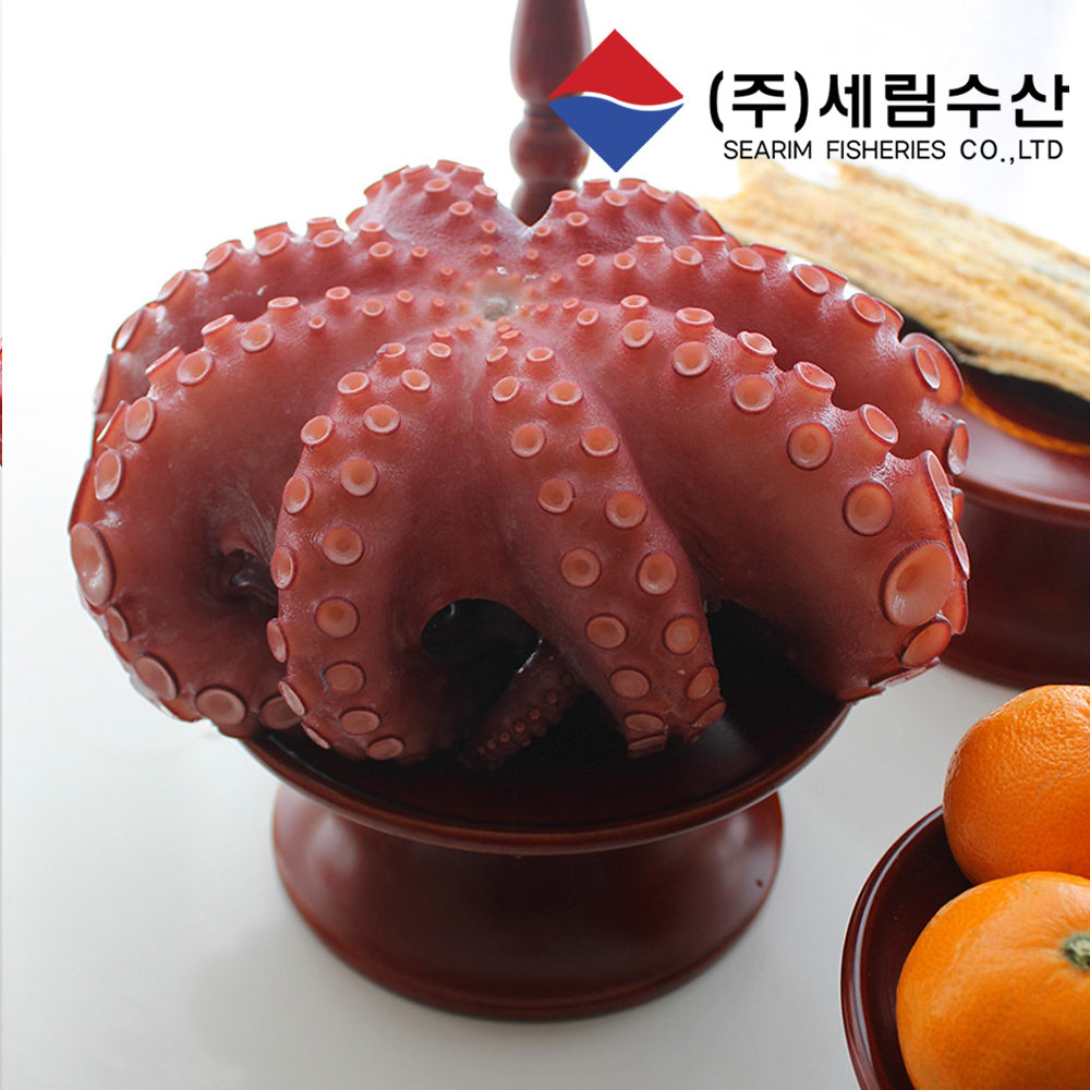 세림수산 국내산 자숙문어 한마리 1.3kg 1.5kg 2kg 삶은중량 남해돌문어 제수용 : 세림수산