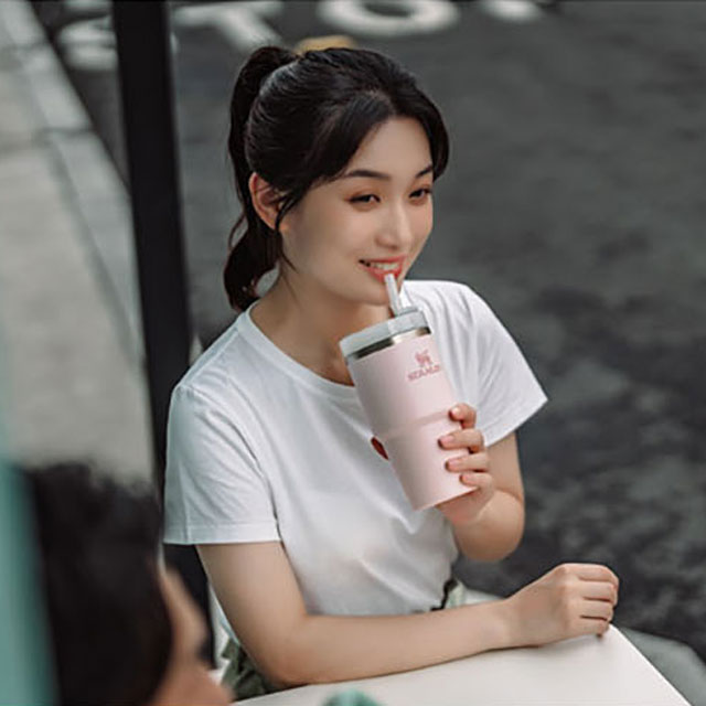 스탠리 진공퀜처 H2.0 플로우스테이트 텀블러 591미리 로즈쿼츠 : 아웃도어랜드마크