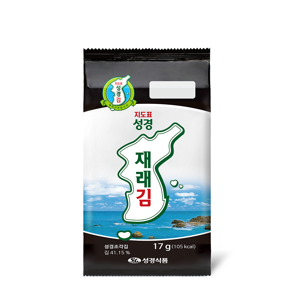 [성경김본사] 대용량 재래 도시락김(30매) 17g, 1개 : 주식회사 성경식품