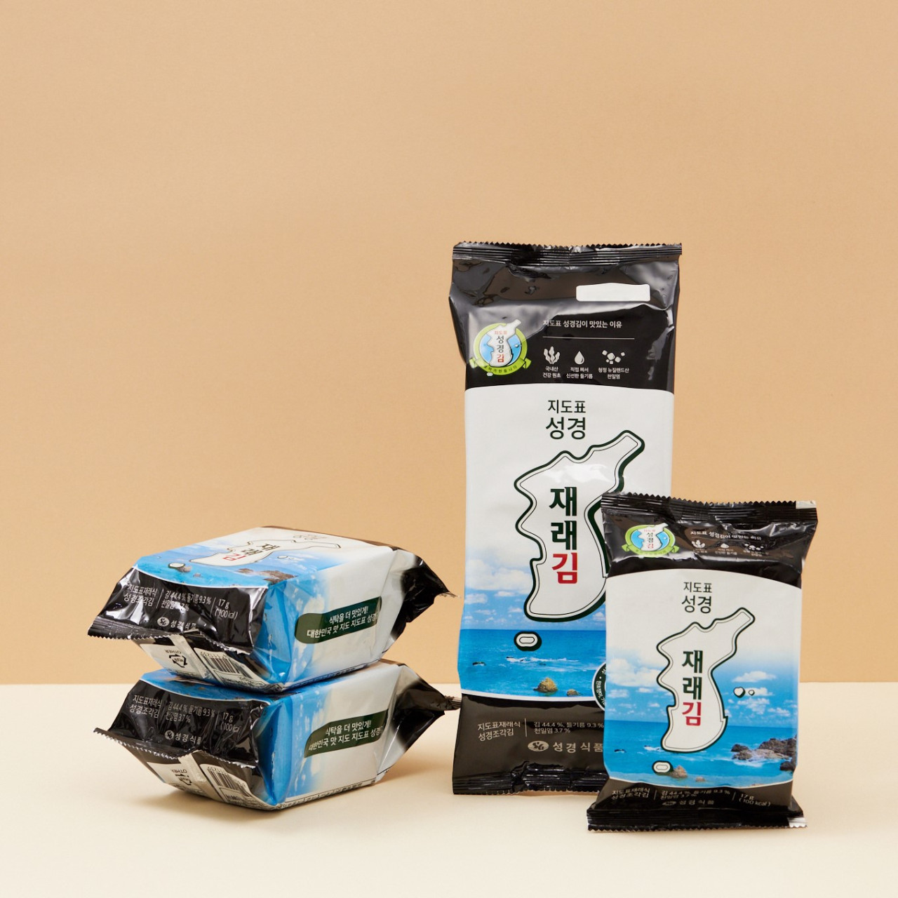 [성경김본사] 대용량 재래 도시락김(30매) 17g, 1개 : 주식회사 성경식품