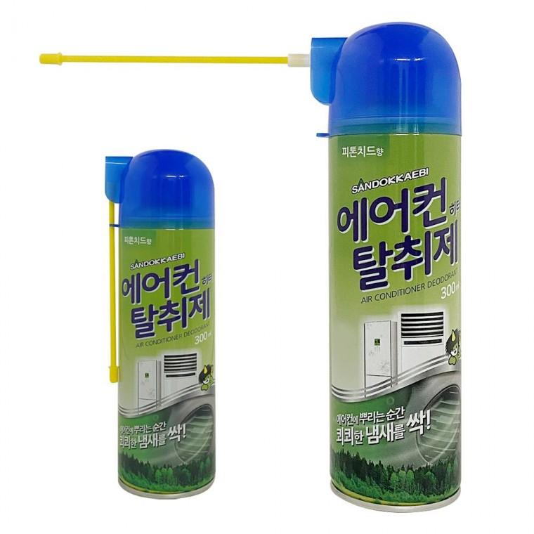 산도깨비 에어컨 히터 (탈취제 300ml) 피톤치드 냄새 에어콘 청소 자동차용품 : 용키스토어