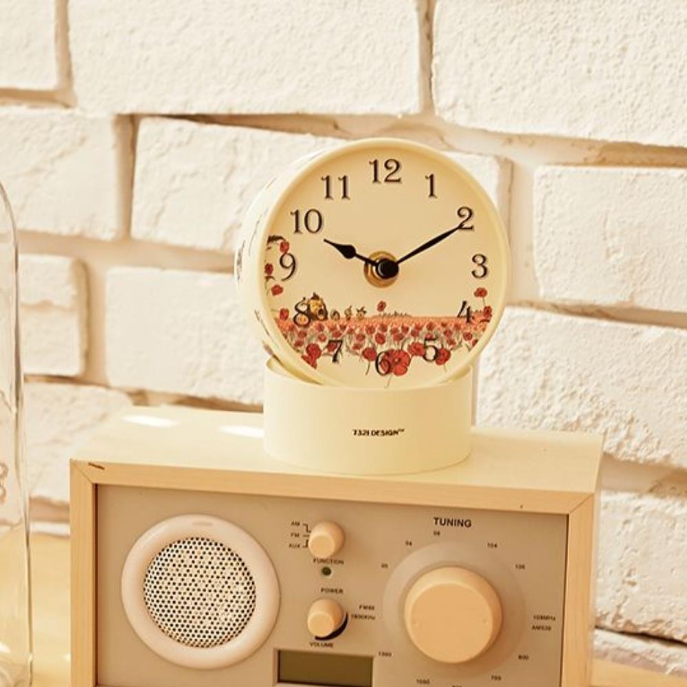 아날로그 미니 종이시계 조립식 DIY 탁상용 책상 예쁜 : 샌디상점
