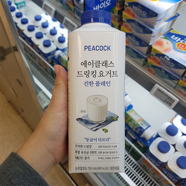 피코크 에이클래스 드링킹 요거트 진한플레인 750ml : 동네백화점