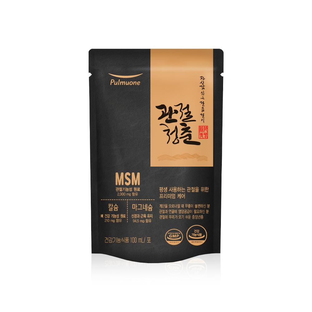 풀무원녹즙 관절청춘 100ml x 30포 / MSM 칼슘 마그네슘 (쇼핑백 동봉) : 풀무원녹즙 공식스토어