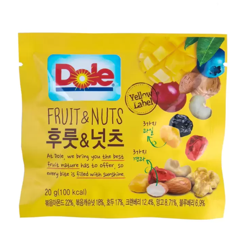 [무료배송]Dole 후룻앤넛츠 20g x 50봉 : 코스트코 만만세