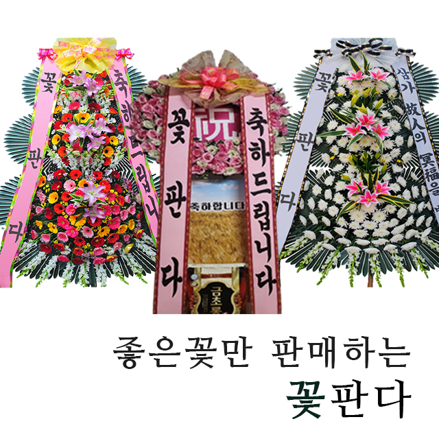 창원 리베라컨벤션 전용 쌀화환 10kg 축하 결혼식화환 3단 : 꽃판다