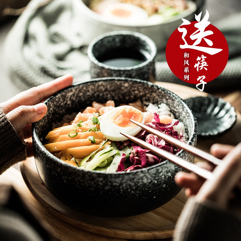 즉석 라면 조리기 전기포트 여행용 창의적인 일본 인스턴트 국수 그릇 가정용 대형 세라믹 콘지 식기 : 포온지마켓