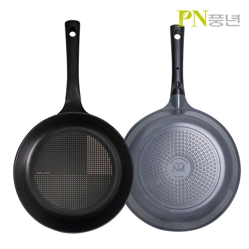PN풍년 마레 히트팬 IH 궁중팬 28+28cm 2종1+1 국내산 통주물 인덕션 웍팬 : 에이치컴퍼니 주식회사