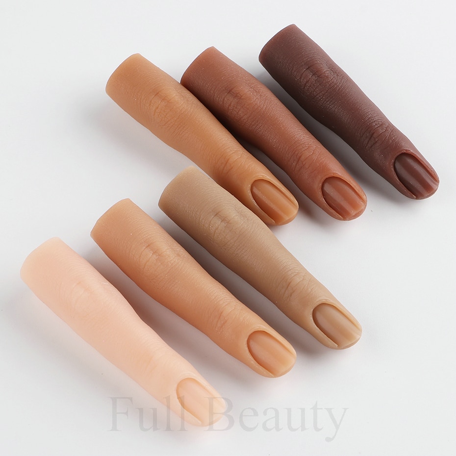네일아트 부드러운 실리콘 연습 가짜 손가락 손톱 관절 구부릴 수 있는 팁 매니큐어 네일 트레이닝 모델 액세서리 TRGJ : 슈가마트 12호점