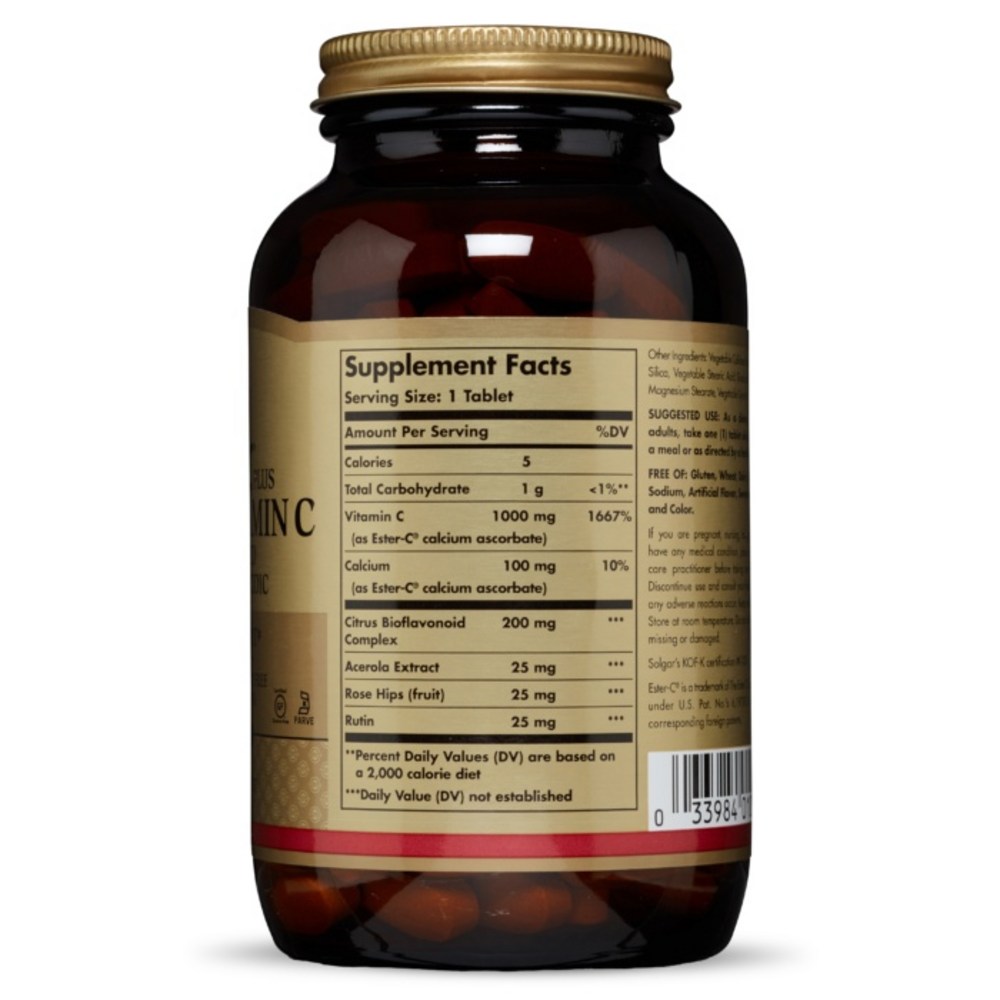 솔가 에스터C 플러스 1000mg 비타민C 180정 : 큐제이홈쇼핑