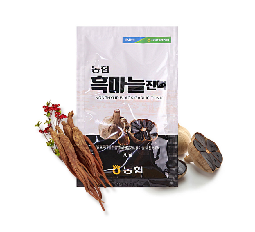 국내산 흑마늘진액 70ml x 30포 6년근홍삼 : 엘레상점
