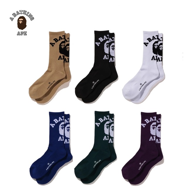 베이프 칼리지 양말 BAPE COLLEGE SOCKS : 에비뉴도쿄