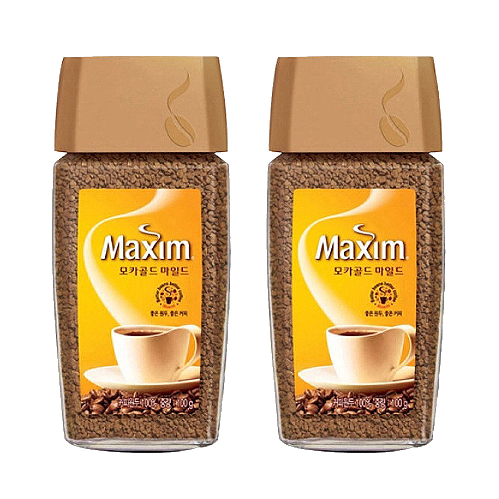맥심 모카골드 병커피 100g x 2개 알갱이 가루 커피 : 모두의 좋은아침