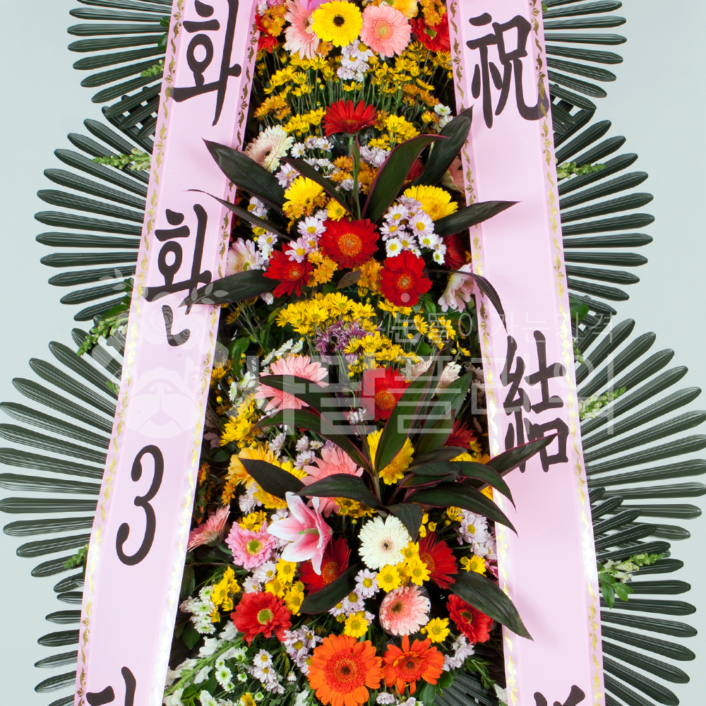 개업 결혼식 전국꽃배달 축하화환 3단 알뜰형 : 사팔플라워