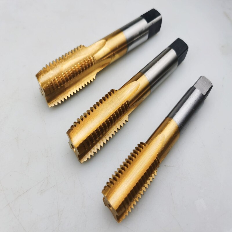 티타늄 도금 스테인리스강 특수 스트레이트 그루브 파이프 스레드 탭 G ZG RC NPT PT M35 코발트 함유 HSS 1 개 : 바바루몰