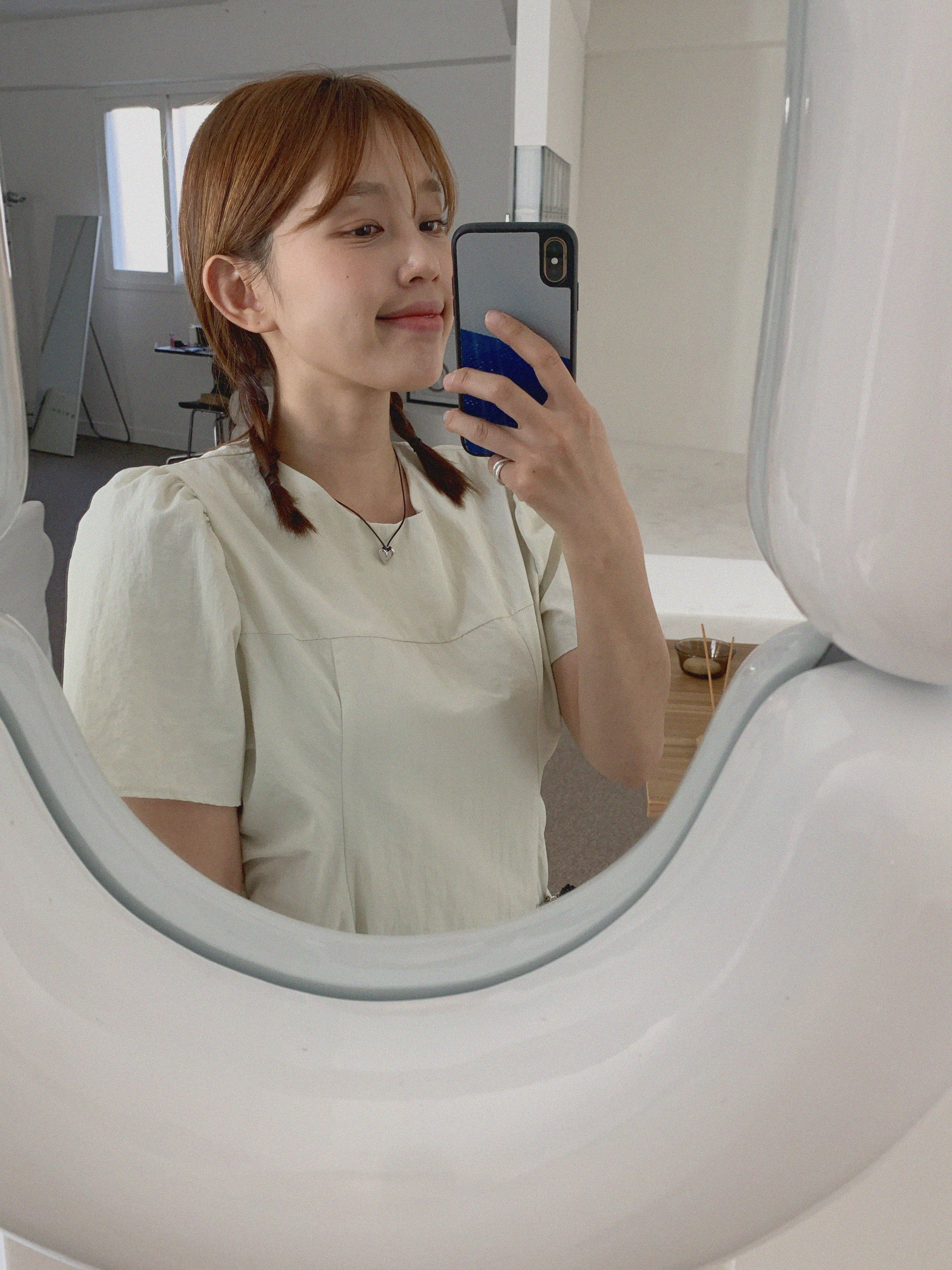 실버 하트 목걸이 : 데이오프모드