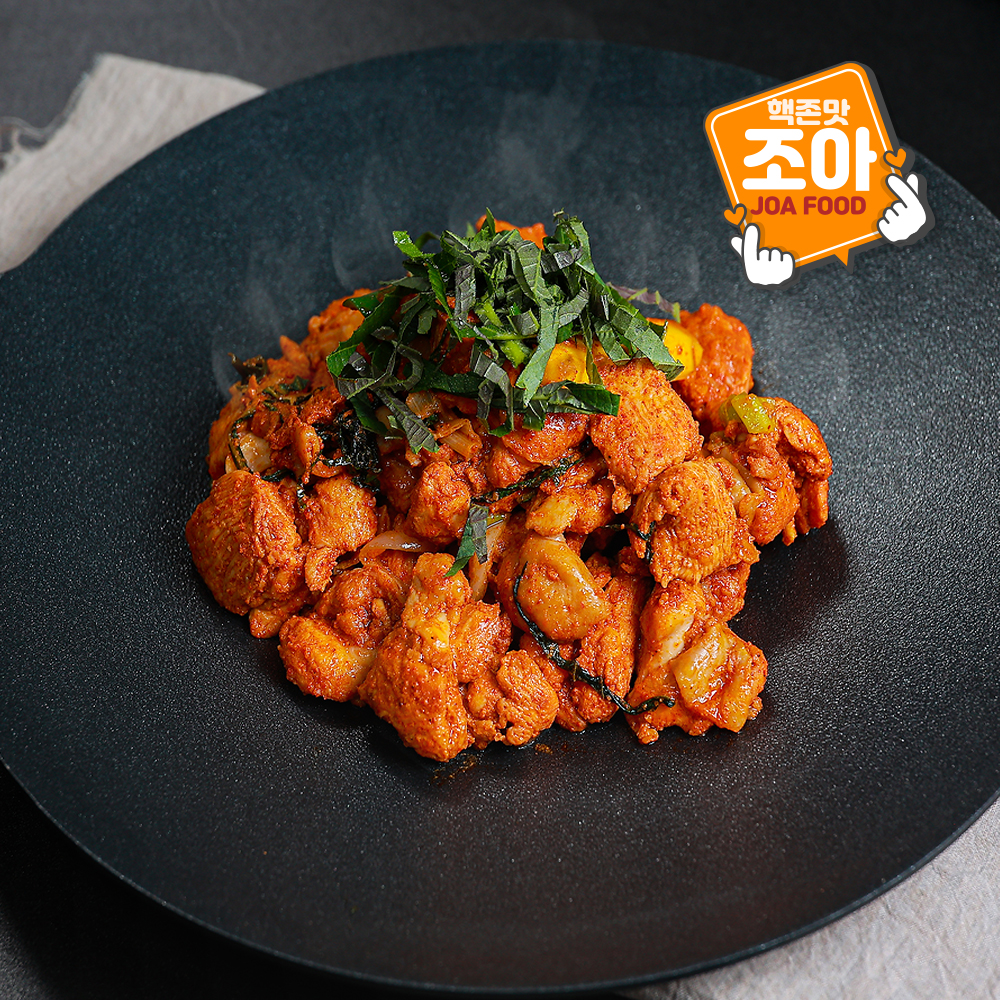 [라이브전용/다미조아푸드] 조아 춘천닭갈비 500g 3팩 + 1팩 총 4팩 캠핑요리 밀키트 양념닭갈비 : 다미에프앤비