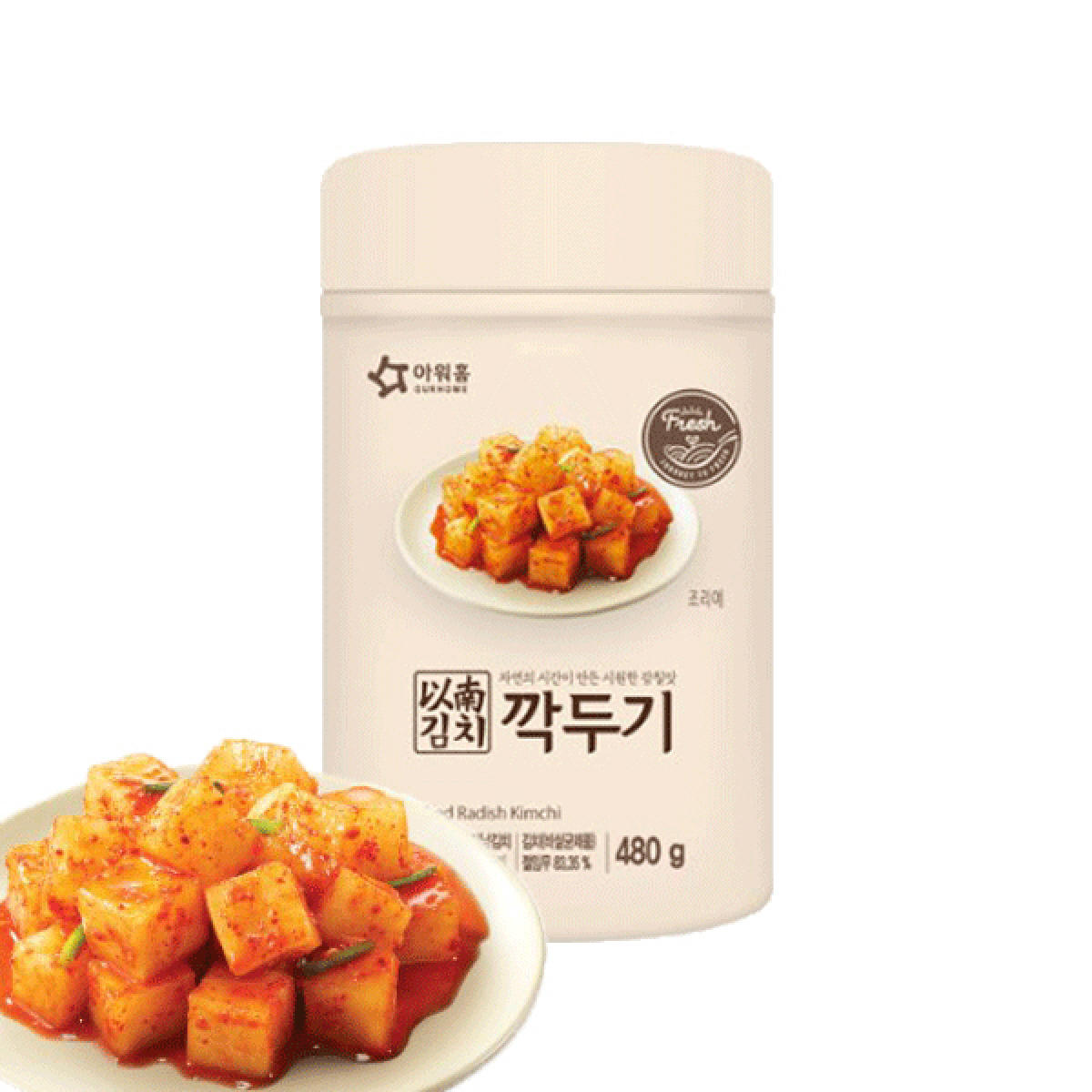 아워홈 이남 깍두기 480g : 그린푸드마켓