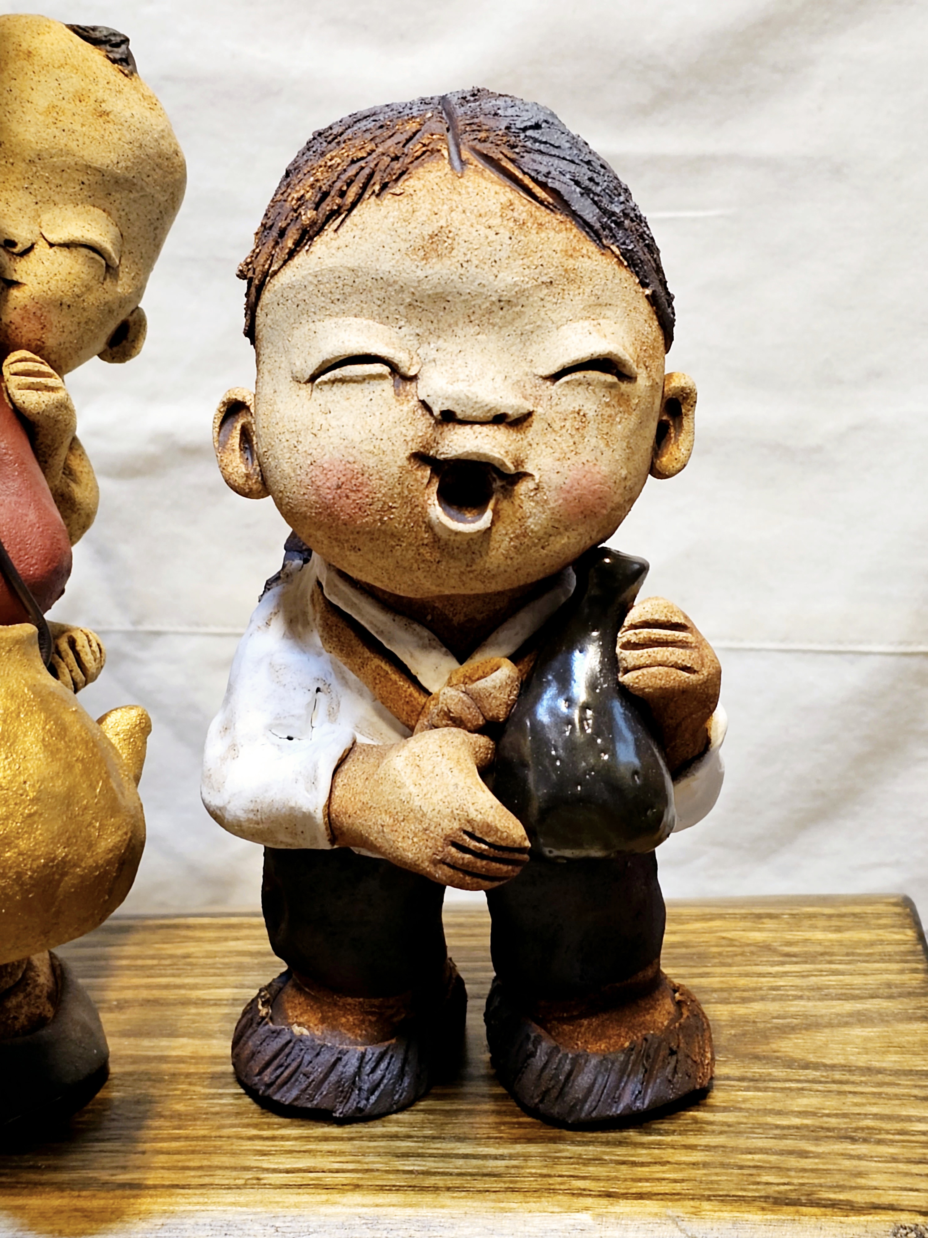 새참 토기인형 특대 토기인형 토우인형 : 아산옹기마당