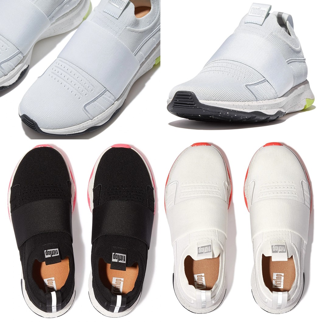 핏플랍 FITFLOP 여성 니트 스니커즈 경량 쿠션 러닝 워킹 운동화 : 맑은창