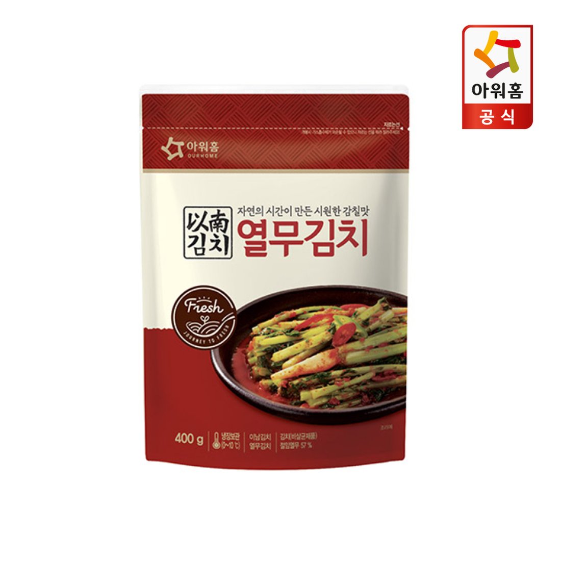 아워홈 이남김치 열무김치 400g : 그린푸드마켓