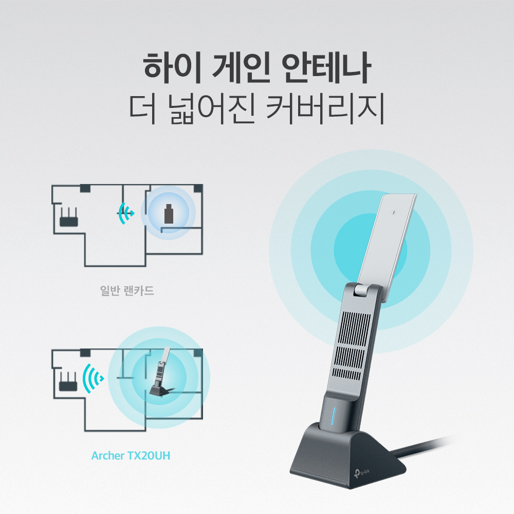 티피링크 AX1800 Archer TX20UH Wi-Fi 6 인터넷 와이파이 데스크탑 무선 랜카드 : 티피링크 공식몰