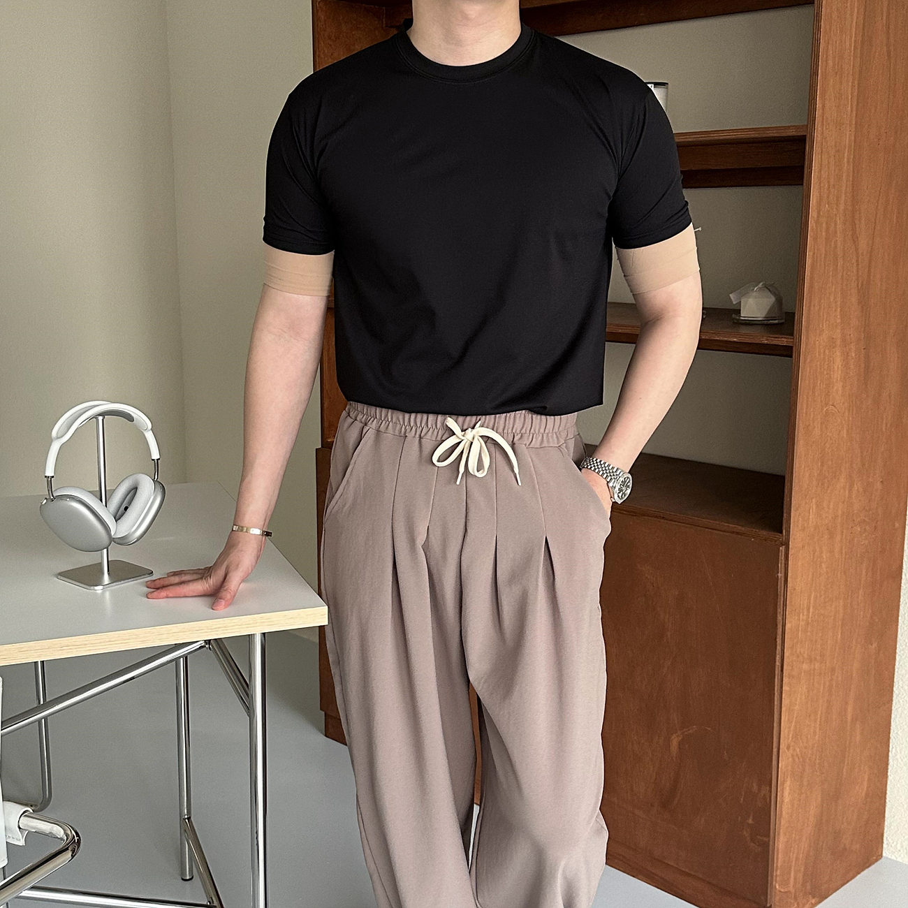로아트 기능성 치즈 머슬핏 반팔티 : 치트키