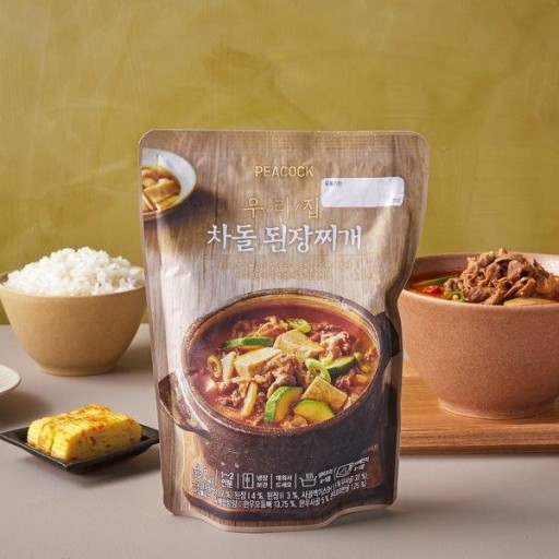 피코크 우리집 차돌 된장찌개 500g x 5봉 : 그린푸드마켓