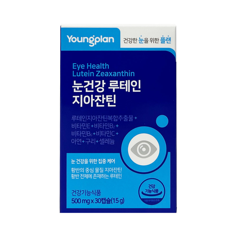 영진약품 영플랜 눈건강 루테인 지아잔틴 500mg x 30캡슐 : 영진약품