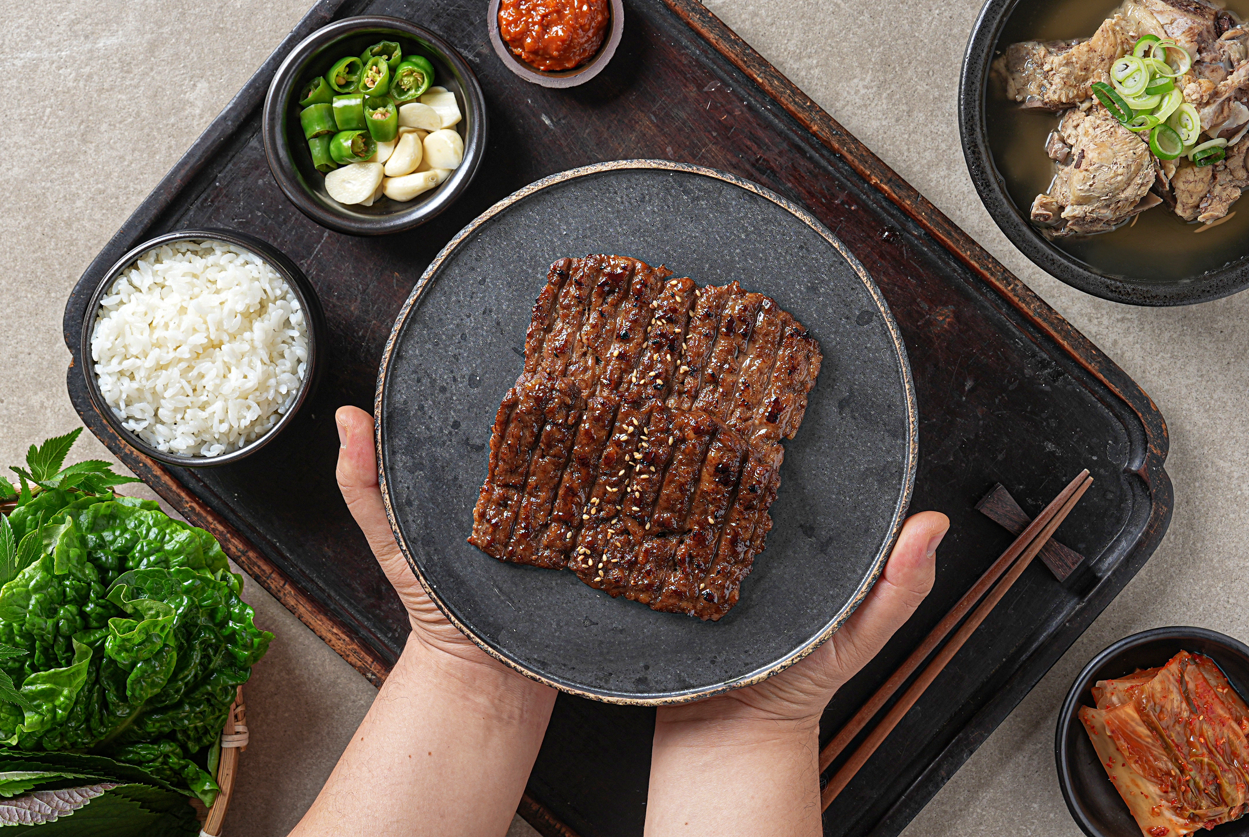 원조떡갈비 2인분 (원조떡갈비 400g) 전라도 광주맛집 백년가게 선정 32년전통 수제떡갈비 : 형제송정떡갈비