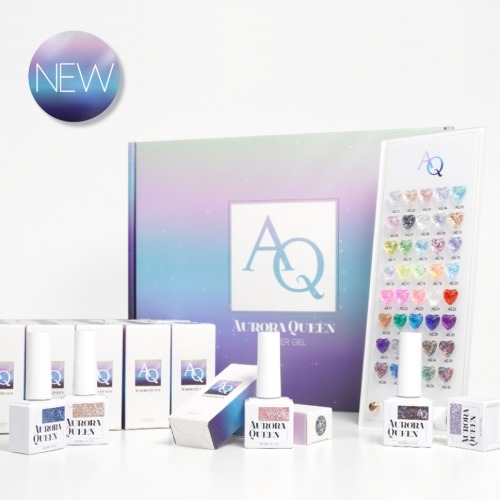 NEW 오로라퀸 글리터 40종 세트(프레쉬/뮤지크/후르츠/비비드/어썸) : 네일문방구1호점