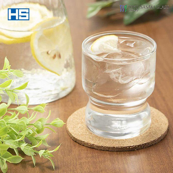 일본 토요사사키/HS 파인클리어 스택 퍼브 텀블러 245ml/스태킹 가능/술잔/유리잔 : 재팬코코
