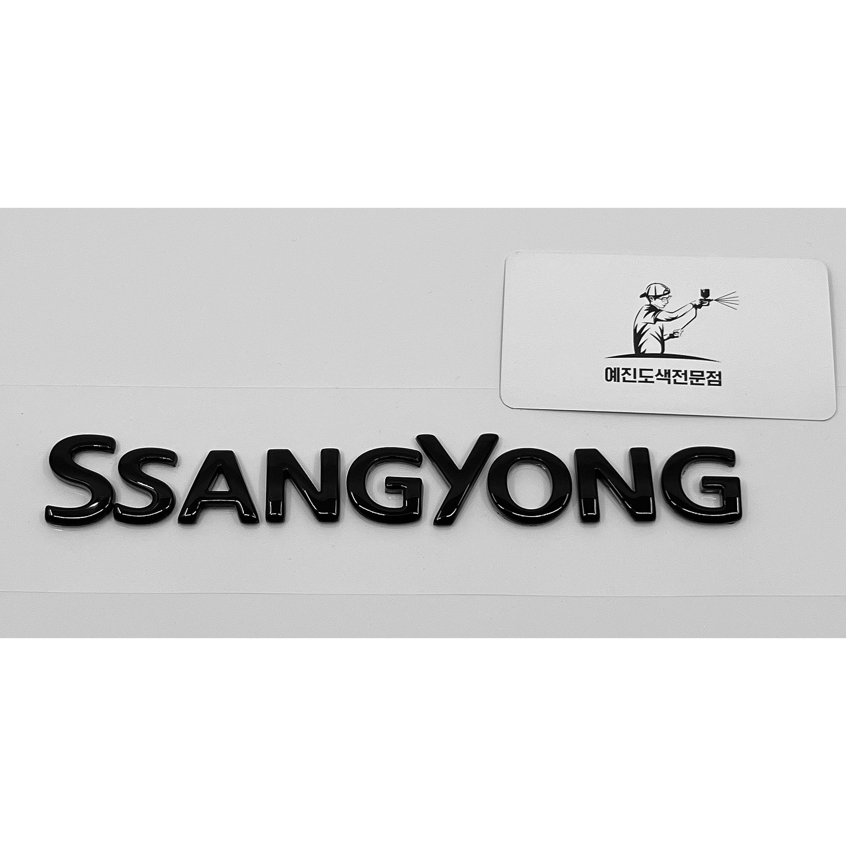 토레스 후면 레터링 블랙 하이그로시 도색 자동차 도색 전문 : 예진도색전문점